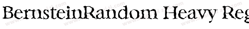 BernsteinRandom Heavy Regular字体转换